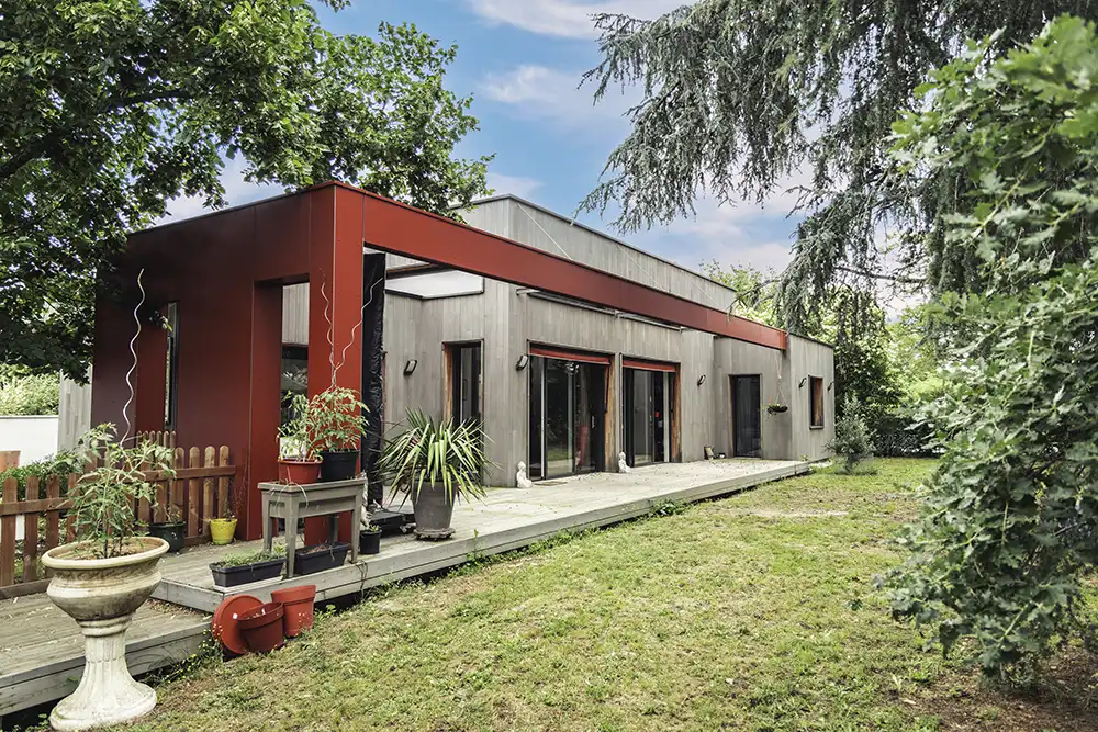 Jolie maison bois passive