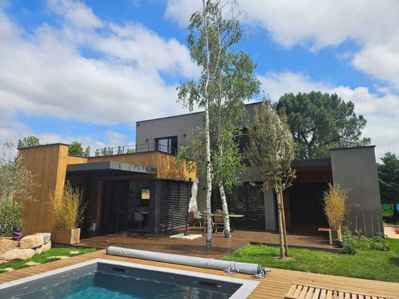 Maison design en ossature bois