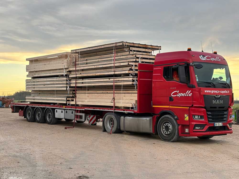 bâtiment industriel en bois