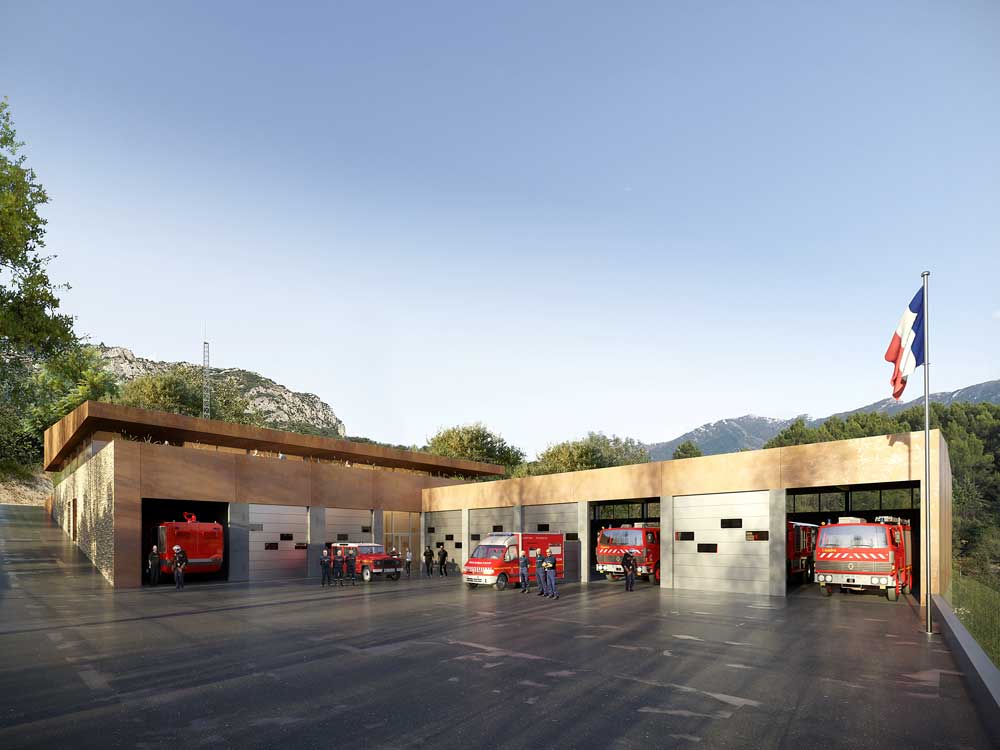 construction-en-ossature-bois-d’un-centre-de-secours