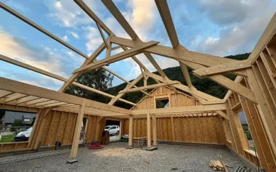 Tradition Bois fabricant de bâtiment en bois, projet dans les Hautes-Pyrénées.