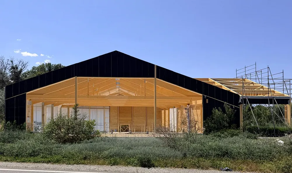 mur bois Aldi 3 Bâtiment en bois